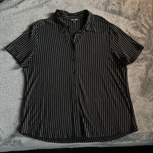 Black Striped Women's Shirt